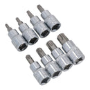 Jeu de 8 douilles mâles Torx Star 1/2" T27 - T70 par Bergen