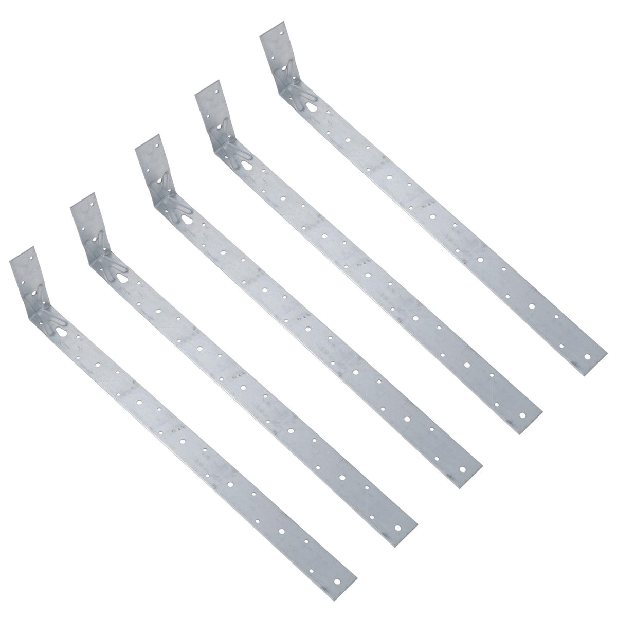 Horizontal Heavy Duty X Restraint Strap 600mm Length 100mm Bend Galvanised