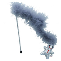 Cat Kitten Christmas Gift Metallic Feather Teaser Interactive Chaser Toy Present