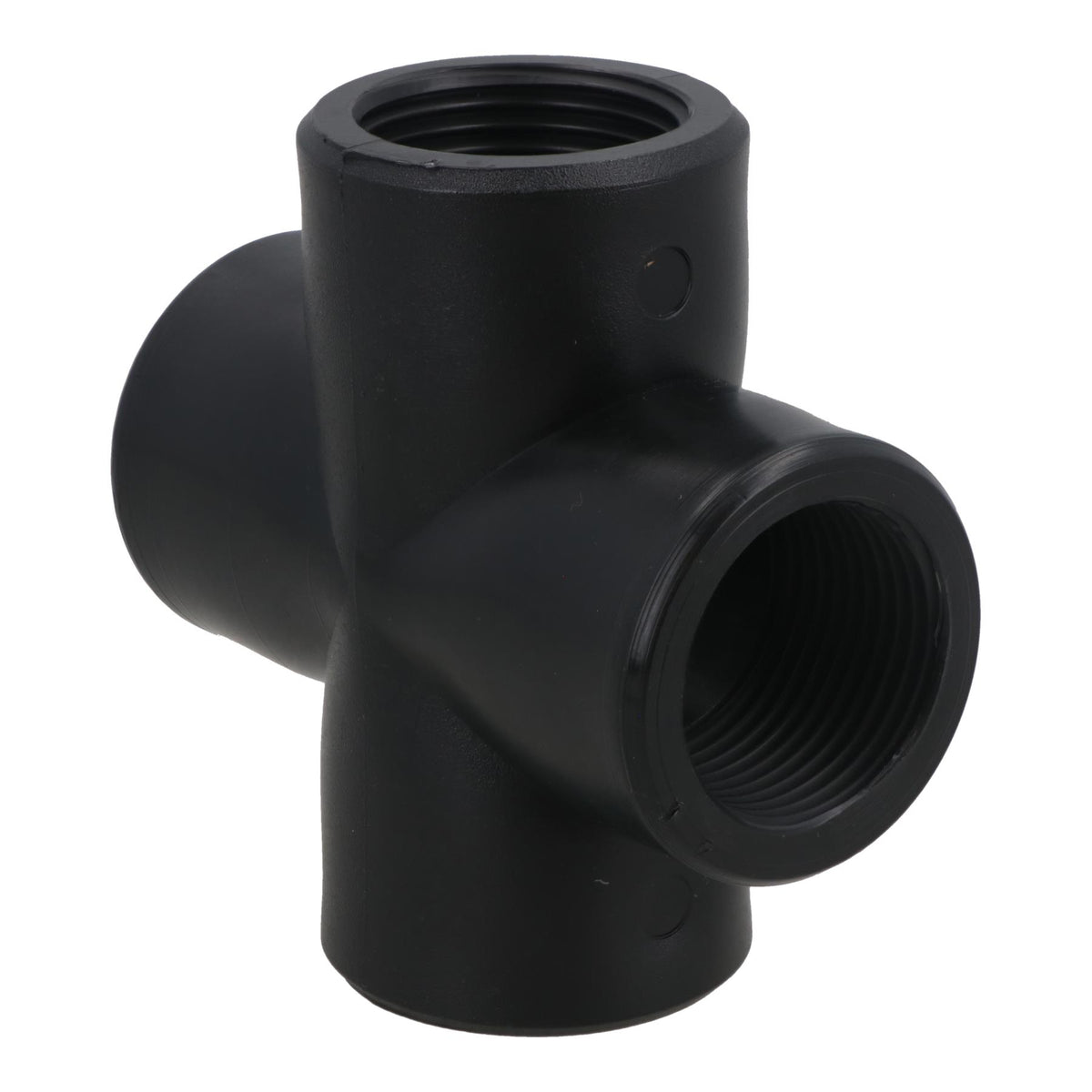 Polypropylene PP 3/4in BSP Female Threaded Cross Way Tee Piece 4 Way