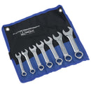 Stubby Spanners Wrench Set SAE Imperial 7pc 3/8" - 3/4" By Bergen AT134