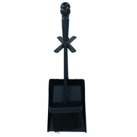 Hearth Tidy Brush & Shovel Set Black Handle Fireplace Accessory Sweep Spade