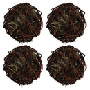 4PK Large Small Animal Rabbit Edible Gnaw Weave Ball Boredom Breaker Toy