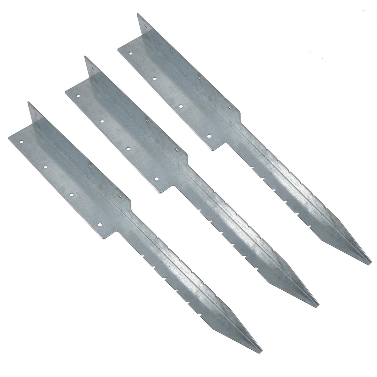 Garden Double Sleeper Corner Support Galvanised Stake Spike 670mm Long
