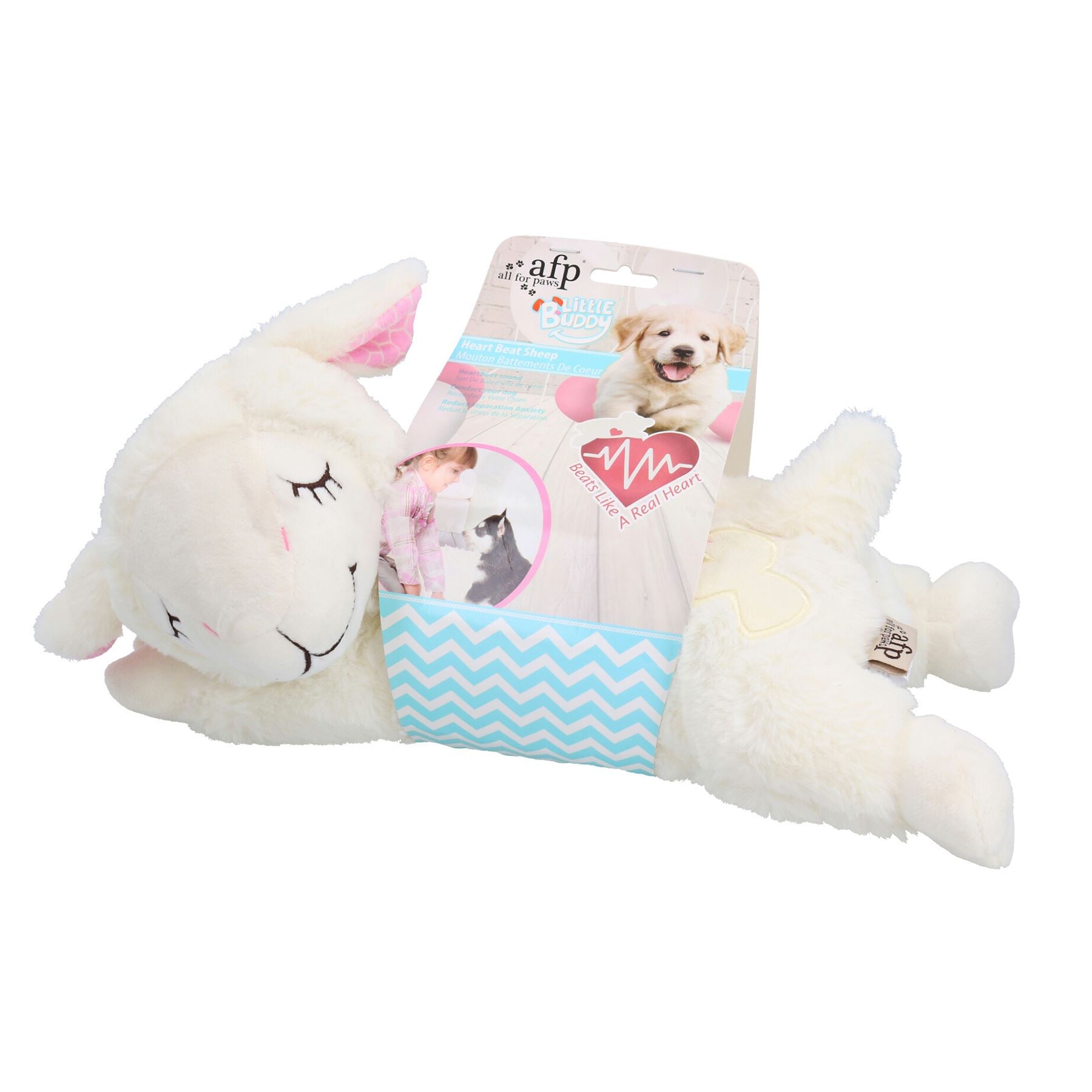 Little Buddy Heart Beat Sheep Puppy Dog Separation Anxiety Comforter Toy