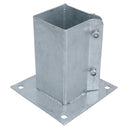 Fence Post Bolt Down Shoe Holder Support Clamp Galvanised 75 x 75mm