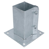 Fence Post Bolt Down Shoe Holder Support Clamp Galvanised 75 x 75mm
