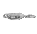 1.0T S.W.L. Pulley Block with Swivel Hook Galvanised 24mm Rope