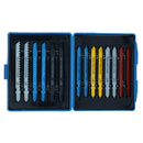 14pc Jigsaw Blade Set T Shank Fitting Jig Saw Metal Plastic Wood Blades TE750