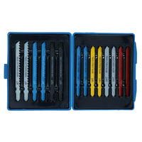 14pc Jigsaw Blade Set T Shank Fitting Jig Saw Metal Plastic Wood Blades TE750