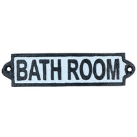 Plaque en fonte pour salle de bain, porte, mur, maison, portail, hôtel, toilettes