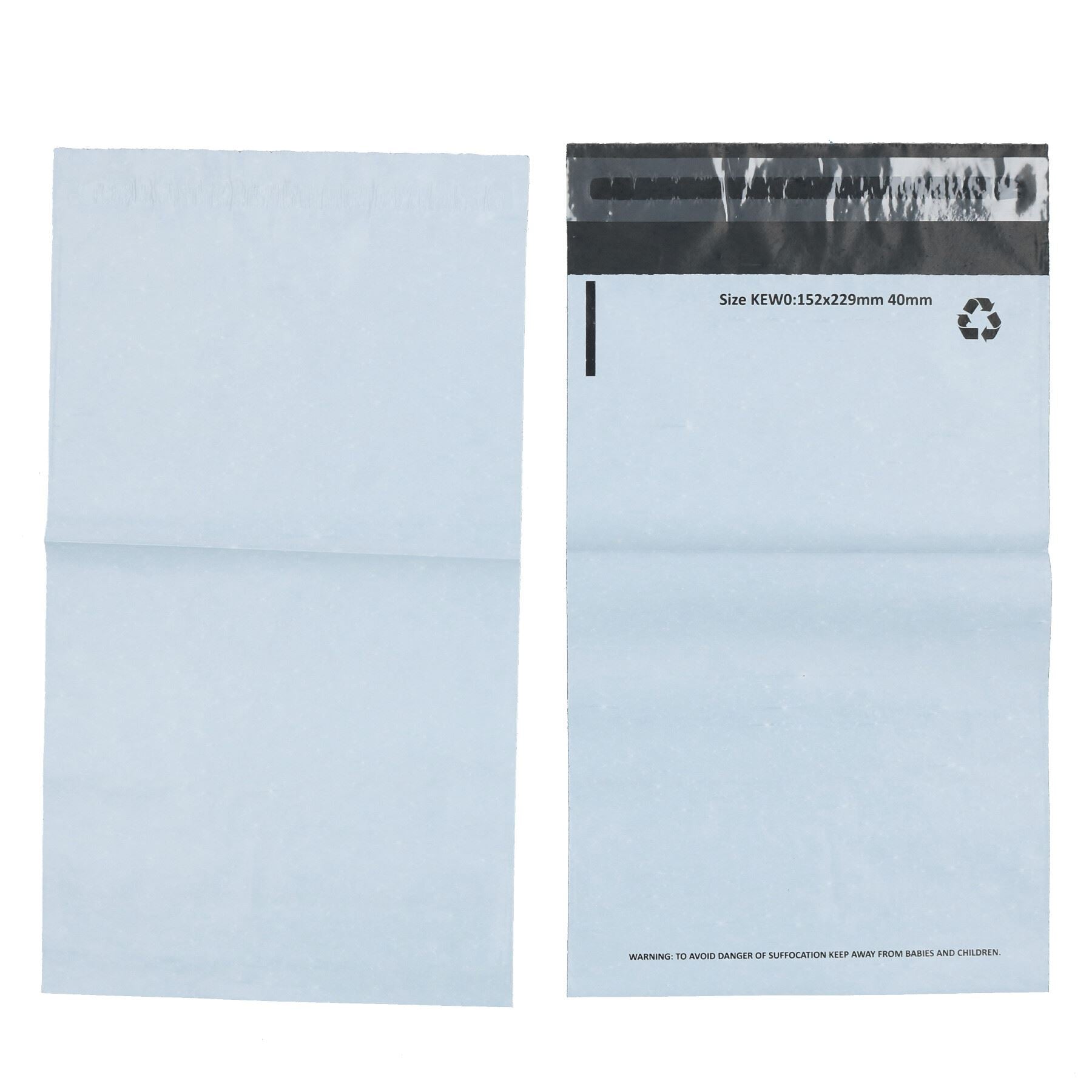 White Polythene Mailing Bag A5 (152mm x 229mm) Waterproof Self Seal