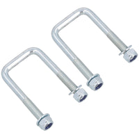 2 Single Parabolic Leaf Spring High Tensile U Bolt Nuts for Ifor Williams Trailers