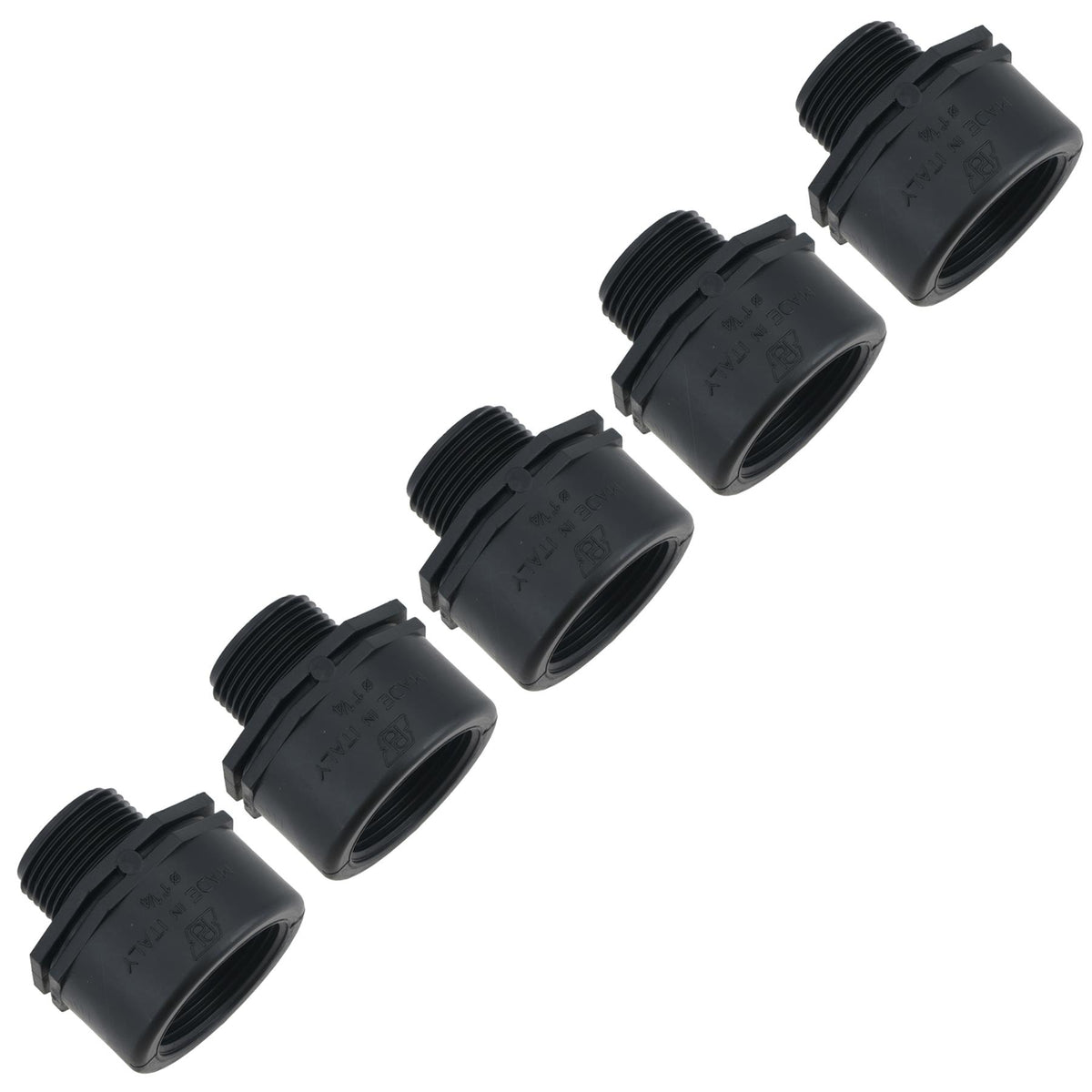 Polypropylene PP Threaded Reducing Socket Female – Male 1-1/4in – 1in BSP