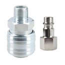 Air Line Hose Fitting Female Coupler & Male Fitting 1/4" BSP Euro Quick Release