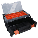 18in Cantilever Style Toolbox Tool Box Storage Container Organiser Compartment