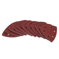 90mm Triangular Sanding Abrasive Discs Pads Hook and Loop Backing 120 Grit