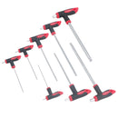 Jeu de 8 clés Allen métriques MM hexagonales avec poignée en T et embouts sphériques de 2 à 10 mm