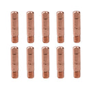 1 shroud & 10 x 0.8mm Round Contact Tips MIG Welding Binzel Style MB15 Torch