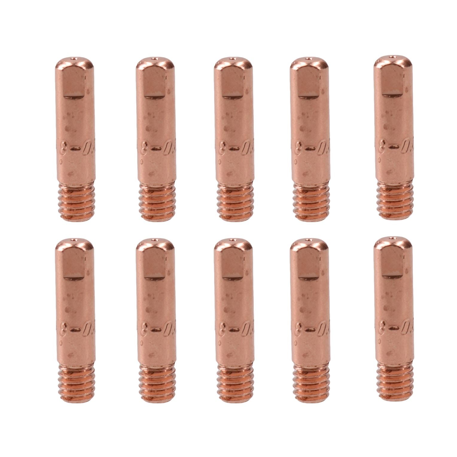 1 shroud & 10 x 0.8mm Round Contact Tips MIG Welding Binzel Style MB15 Torch