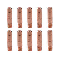 1 shroud & 10 x 0.8mm Round Contact Tips MIG Welding Binzel Style MB15 Torch