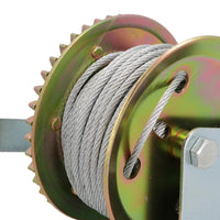 Heavy Duty Trailer Hand Winch Boats Cars Steel Cable 20 Metres 540kg Capacity