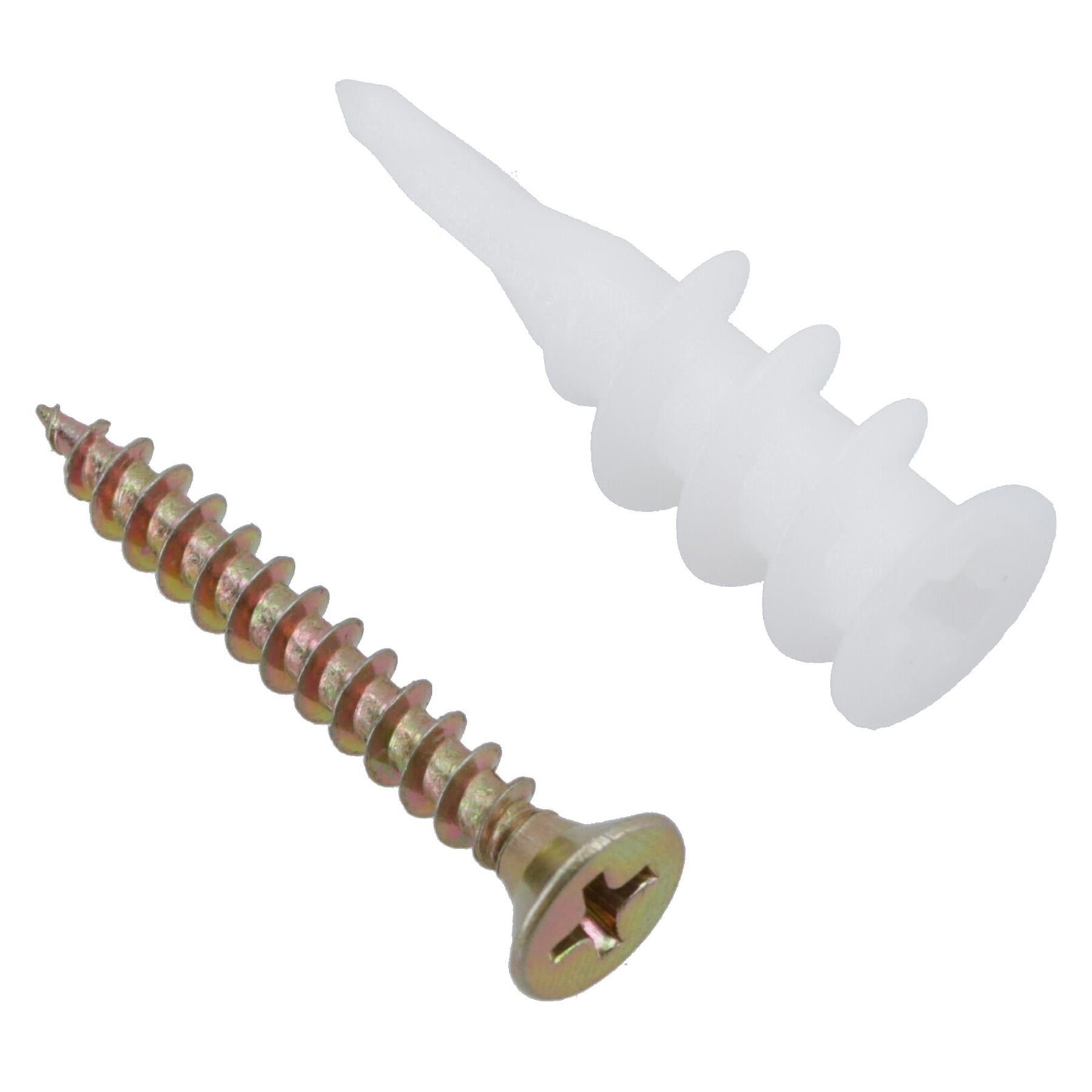 Plasterboard Nylon Fixings Cavity Wall Speed Anchor Plugs and Screws 33mm