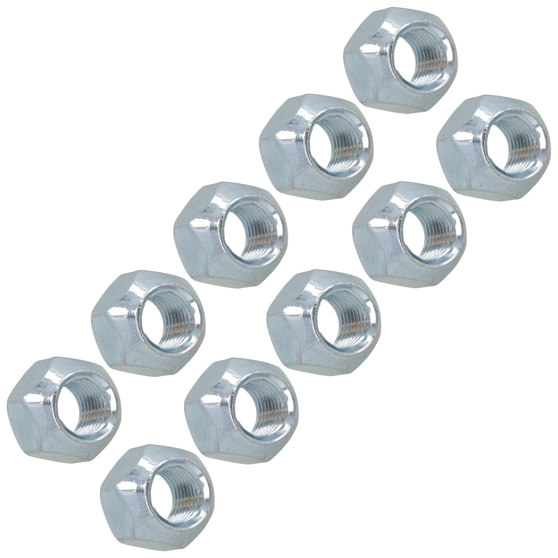 Lot de 10 écrous de roue coniques M12 pour moyeux de suspension de caravane de remorque