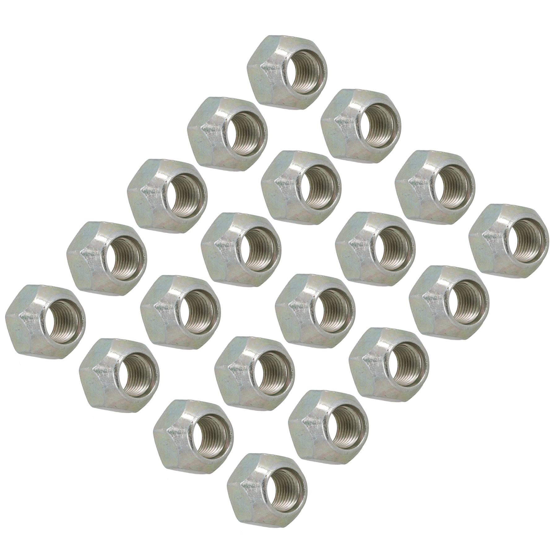 Lot de 20 écrous de roue coniques UNF 7/16" pour moyeux de suspension de caravane de remorque