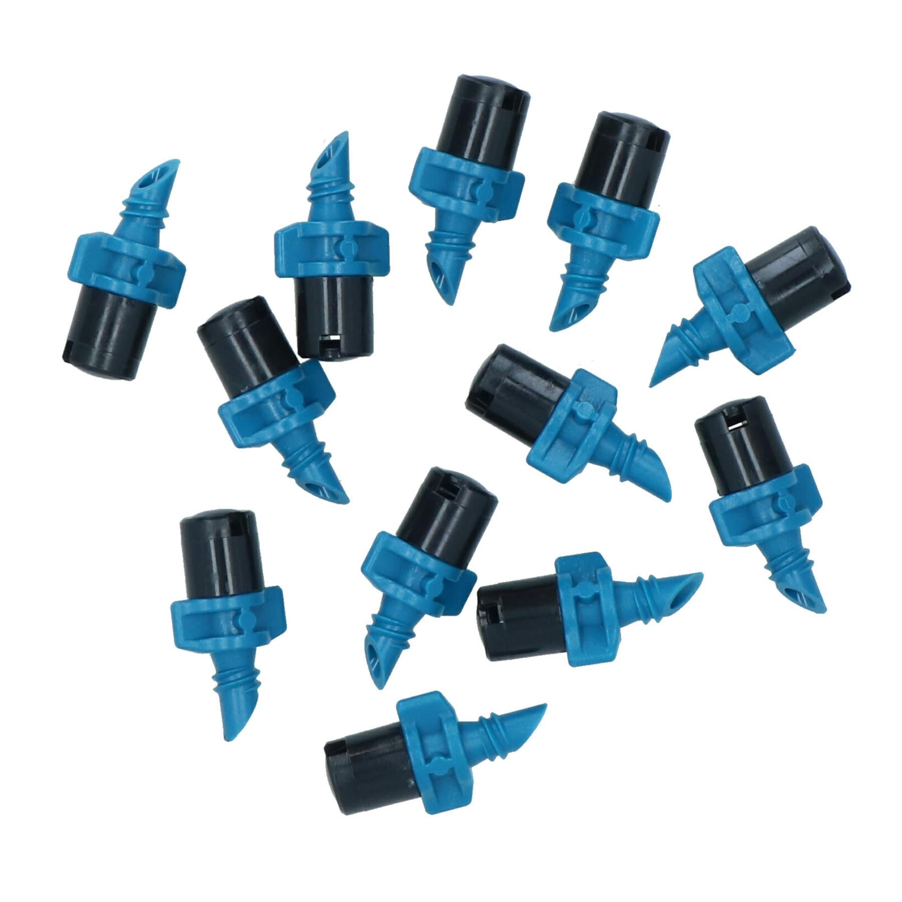 Strip Micro Sprinkler Jets 20 degree Watering Sprayers 4 + 13mm Pipe 12pc