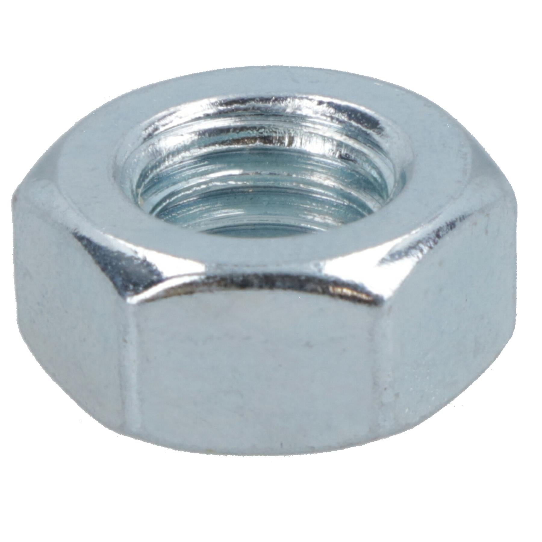 M8 x 1.25mm Hex Full Nut Fastener Hexagonal Metric Nuts Grade 8 Zinc Plated