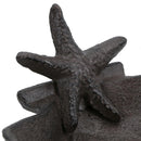 Starfish On Shell Soap Dish Bar Holder Seaside Vibe Bathroom Toilet Beach