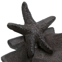 Starfish On Shell Soap Dish Bar Holder Seaside Vibe Bathroom Toilet Beach