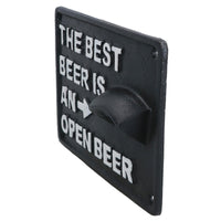 The Best Beer Bottle Opener Cast Iron Sign Gift Garage Shed Bar Man Cave Plaque