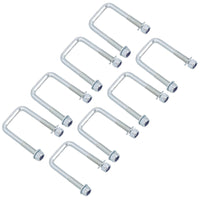 8 Single Parabolic Leaf Spring High Tensile U Bolt / Nuts For Ifor Williams Trailers