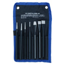 7pc Punch And Chisel Set With Taper Pin Cold Chisels + Centre Punch