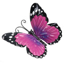 Small 3D Purple Metal  Butterfly Garden/Home Wall Art Ornament 7x12x14cm