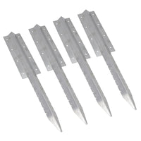Garden Double Sleeper Straight Support Spike Stake Stainless Steel 670mm