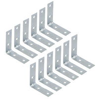 50mm (2in) Corner Brace Bracket Set L Shaped Mending Reinforcing Plate