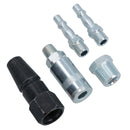 HGV 10m Air Line C Coupling with PCL Tyre Wheel Inflator Red Line Hose Kit