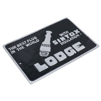 Lodge Spark Plug Aluminium Sign Plaque Door Wall Garage Workshop Car Engine