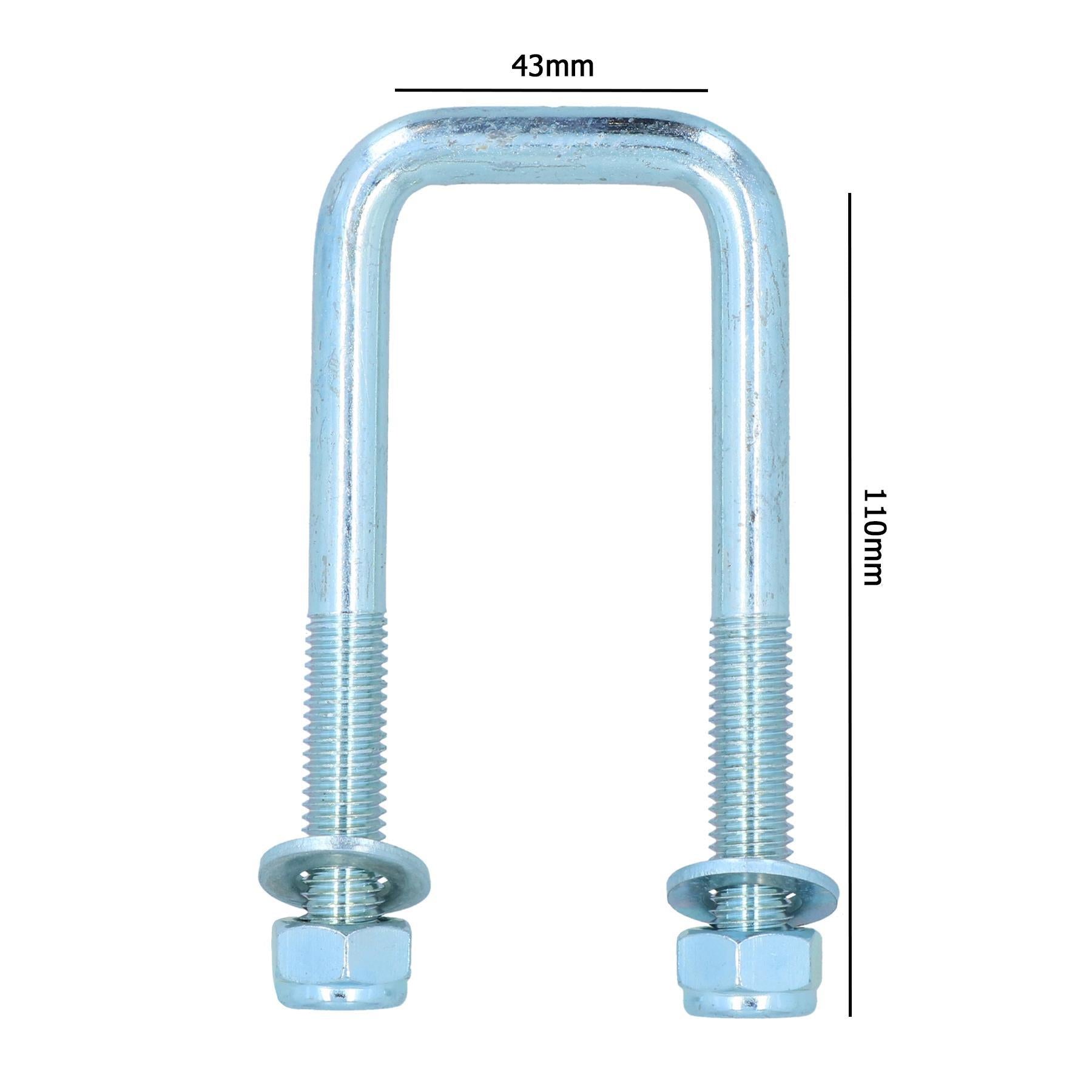 M12 U-Bolt N-Bolt 43mm x 110mm High Tensile for Boat Trailers