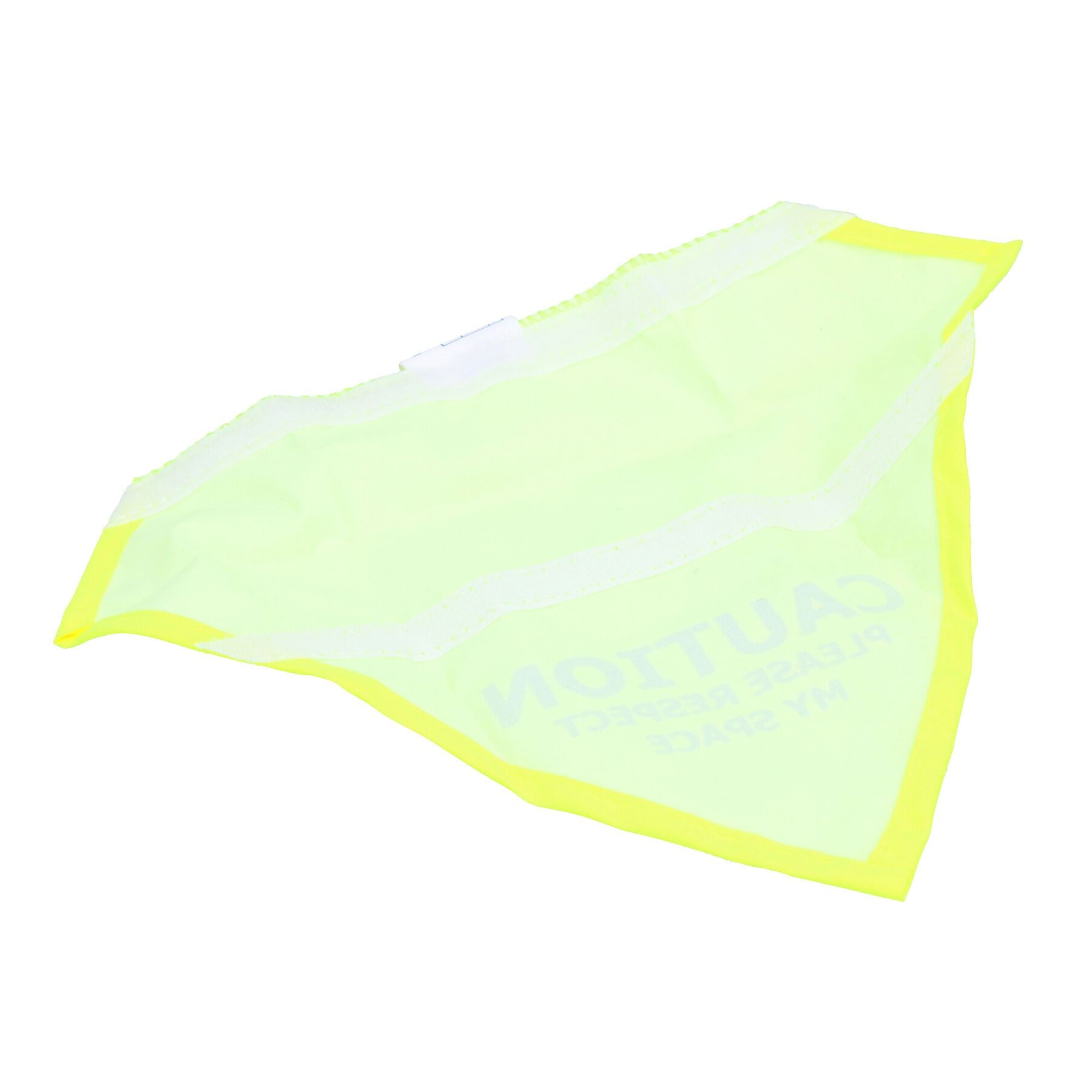 Small/ Medium Yellow Respect My Space Warning Bandana for Dogs