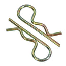 Goupille fendue à ressort pour clips R de 5 mm, goupille fendue pour attelage, goupille fendue en acier zingué