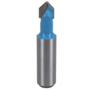 3 Pack TCT V Groover Router Cutter Cutting Bit 9.5mm D 90 Degree 1/2" Shank