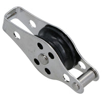 Marine Pulley Block With 25mm Diameter Nylon Wheel 316 Grade Stainless Steel