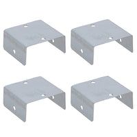Fence Panel Clip 50mm Galvanised Steel Bracket Holder Trellis Post Support