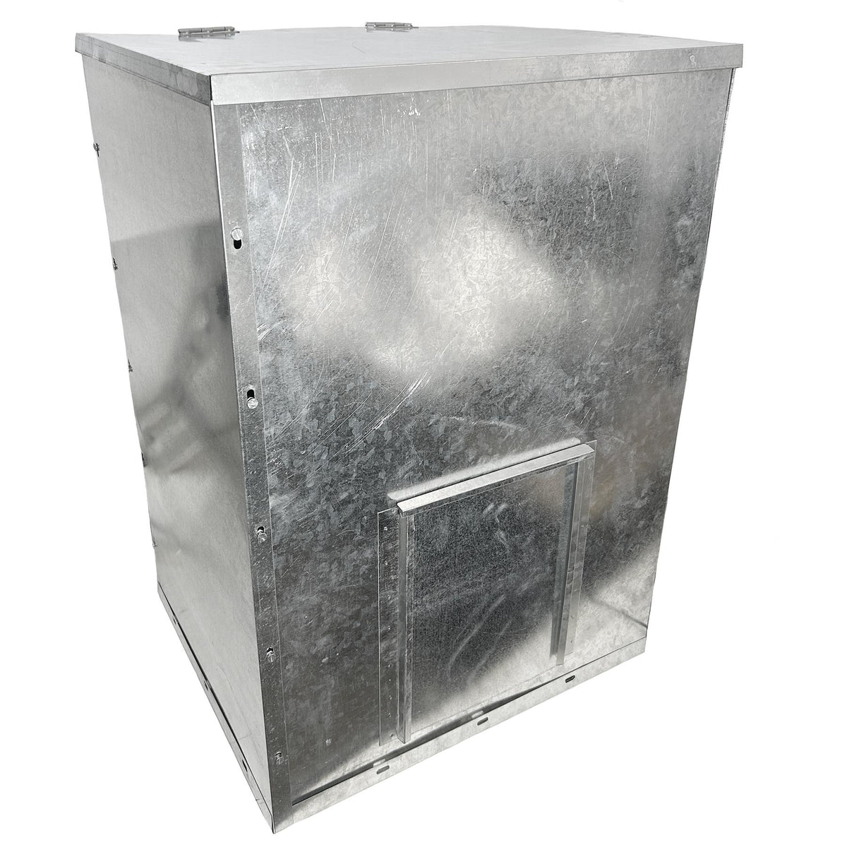 Coal Wood Feed Bunker Fuel Storage Container Galvanised Steel 150kg Capacity