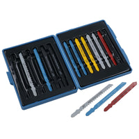 14pc Jigsaw Blade Set T Shank Fitting Jig Saw Metal Plastic Wood Blades TE750