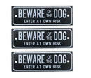 Garden Gate Signs - 'Beware of Dog' OR 'Shut the Gate' Dog Warning SIgn